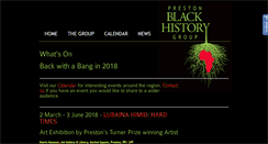 Desktop Screenshot of prestonblackhistorygroup.org.uk